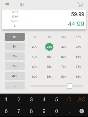 Percent Shopping Calculator android App screenshot 3