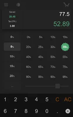 Percent Shopping Calculator android App screenshot 4